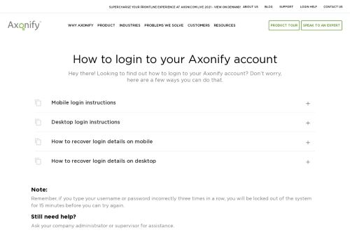 Axonify Bell Login