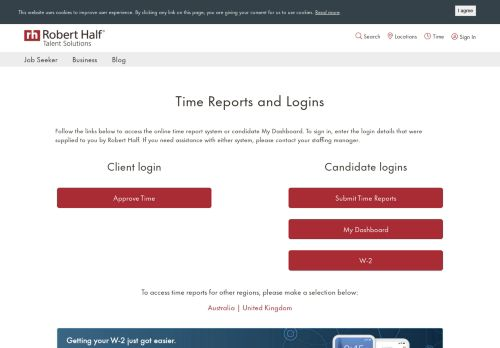 Robert Half Login