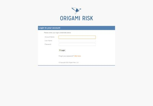 Origami Risk Login