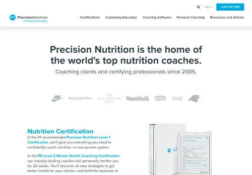 precision nutrition login