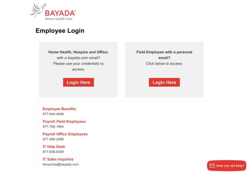 Bayada Field Login