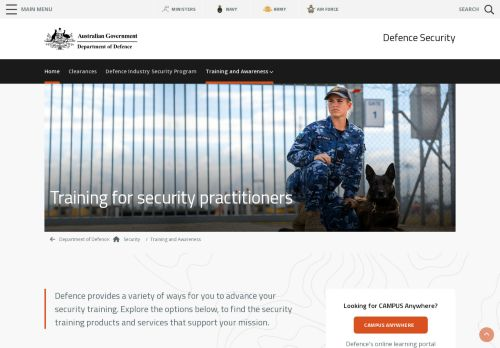 Campus Anywhere Defence Login