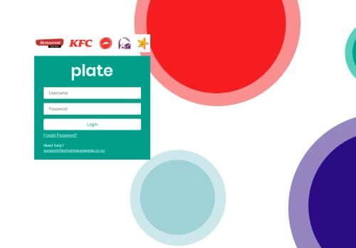 Plate Kfc Login