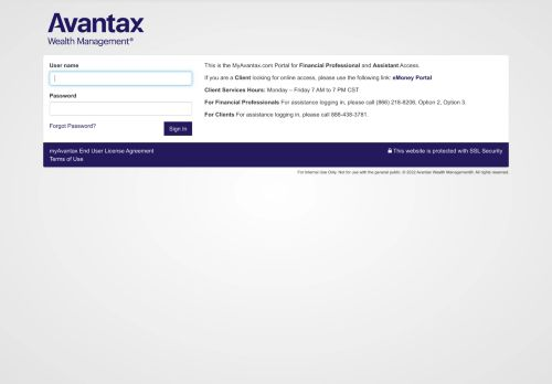 hd vest avantax login