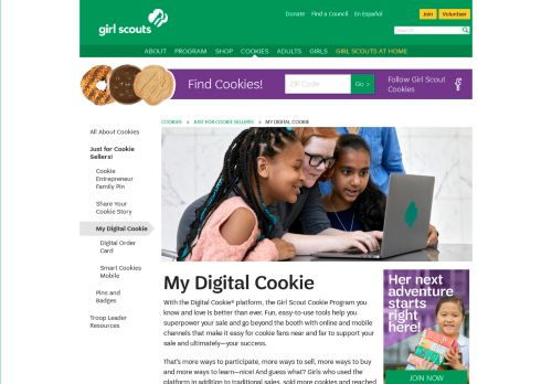 Digital Cookie Login 2020