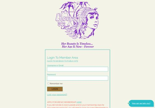 Krewe Of Cleopatra Login