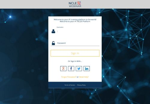 Nclex Webinar Login