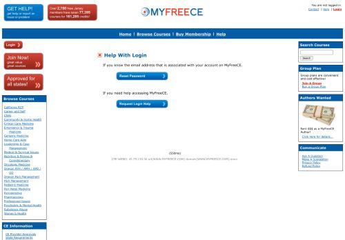 My Free Ceu Login