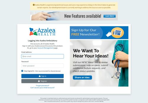 Azalea Health Provider Login