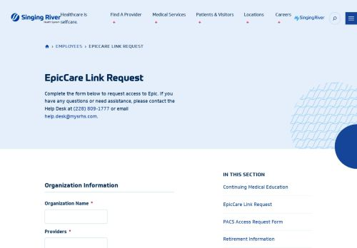 Singing River Hospital Epic Login