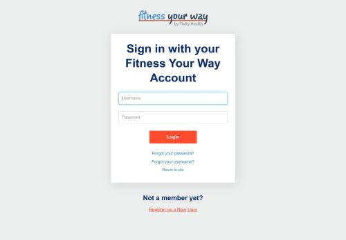 Fitness Your Way Login
