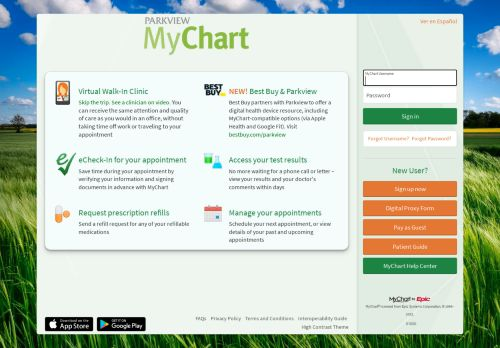 My Chart Parkview Login