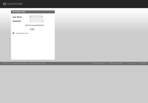 Ch Robinson Navisphere Login Ch Robinson Navisphere Login