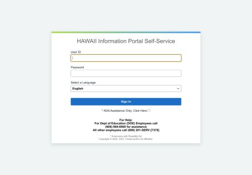 Hip Hawaii Gov Login