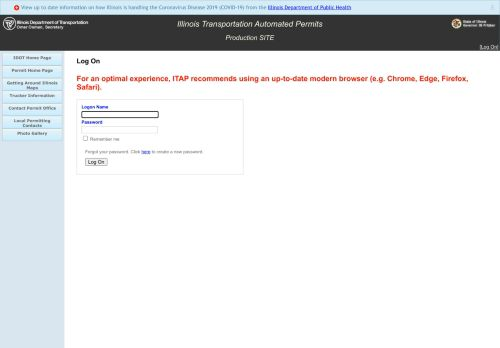 Illinois Oversize Permit Login