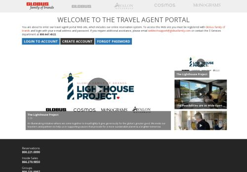 travel agent portal for globus