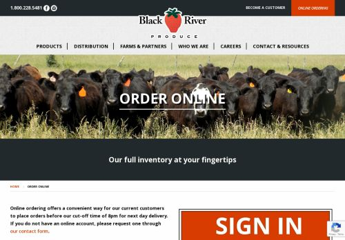 Black River Produce Login