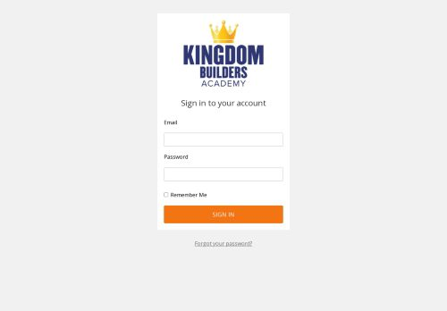 Kingdom Builders Academy Login Kingdom Builders Academy Login
