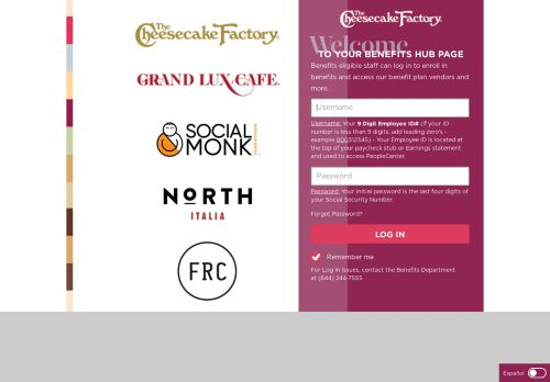 Peoplecenter Login Cheesecake Factory