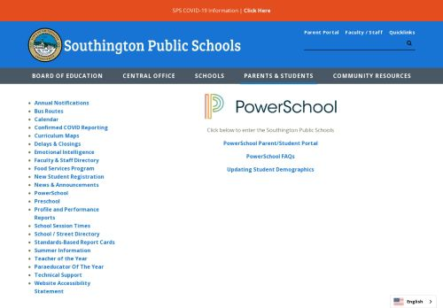 Powerschool Login Southington Ct