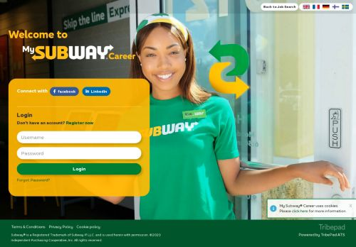Welcome to My Subway® Career - become a part of the Subway® family