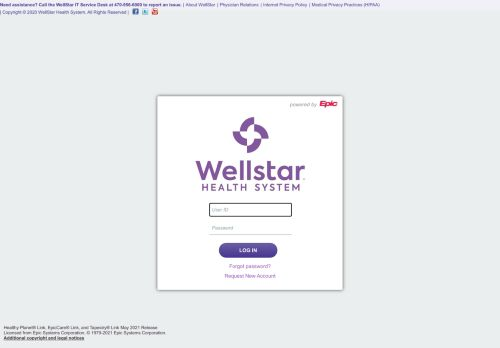 Wellstar Epic Login